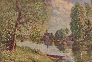 Alfred Sisley Flublandschaft bei Moret-sur-Loing oil painting artist